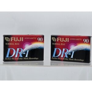 2 Lot - Fuji Audio Cassette Blank Tapes New Sealed DR-I 90 Minutes Normal‎ Bias